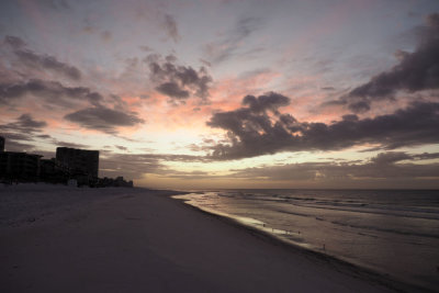 Before sunrise on the beach
