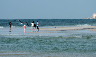 On the beach