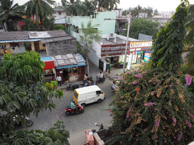 Street scene in Madipakkam from terrace of new house