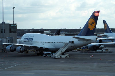 Lufthansa B747-400 at FRA