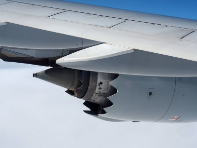 The 747-8 is powered by 4 GEnx-2B67 engines