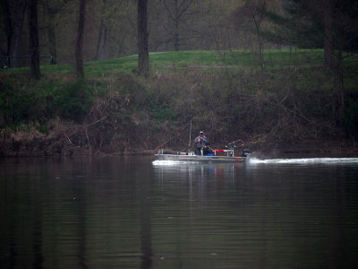 The boat on the river