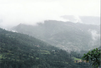 Valley from roadside in Uttarakhand
