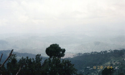 View from the hotel room in Ranikhet