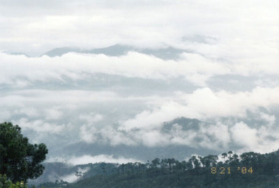 Ranikhet - Clouds over valley