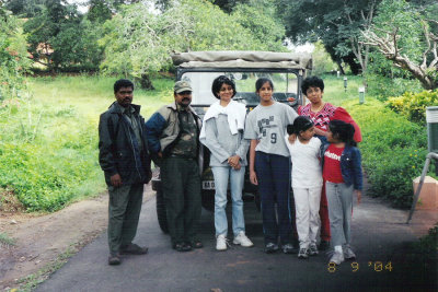 Safari crew at the Kabini River Lodge