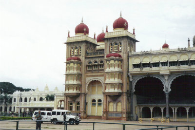 Section of Mysore Palace from the front