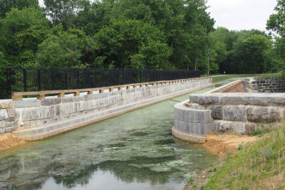 Rebuilt and rewatered Conococheague Creek Aqueduct