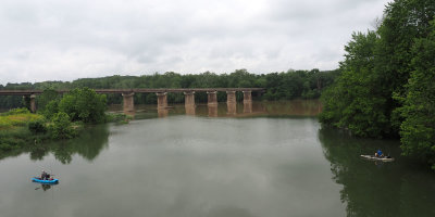 The Conococheague creek meets the Potomac river