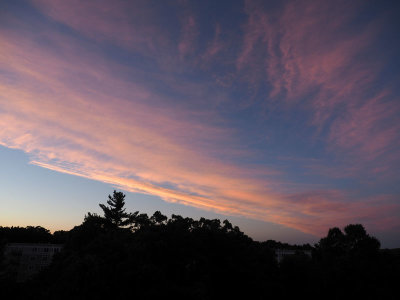 Sunset in Worcester, MA