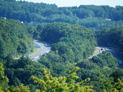 The highway from the apartment
