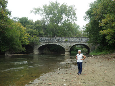 In front of Antietam Creek Aqueduct