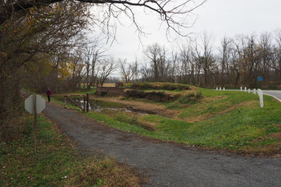 Canal structure next to Whites Ferry