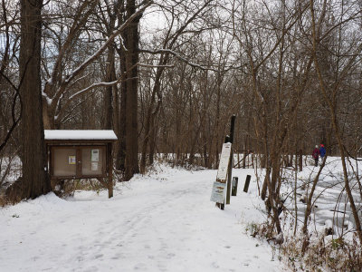 December 20th - Entrance to trail at Dickerson