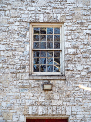 Stonework on the water pumping station