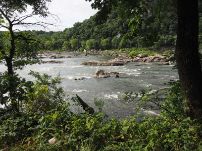 Low waters on the river downstream of Harpers Ferry