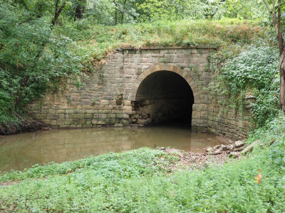 The culvert under the canal
