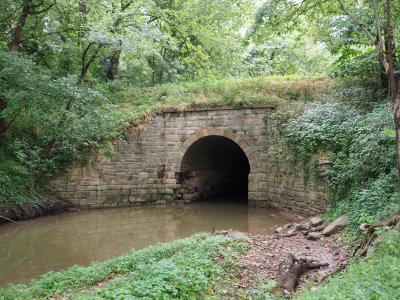 The culvert under the canal