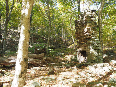 Remains of an old building on the Meadow Spring Trail