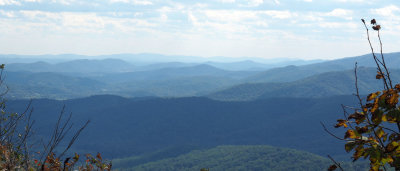 View from overlook on Skyline Drive