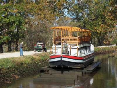 The Charles F Mercer canal boat