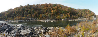 Panorama - Potomac river from Billy Goat Trail