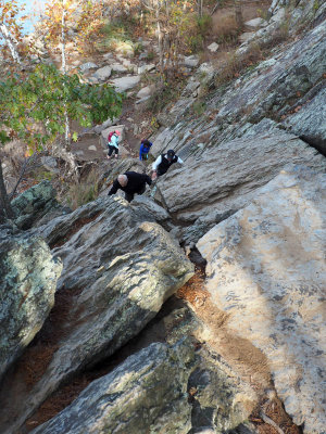 The traverse on the Billy Goat Trail