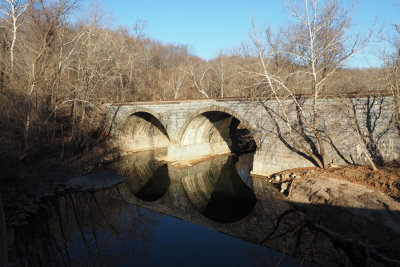 The railroad bridge at Cotoctin Creek