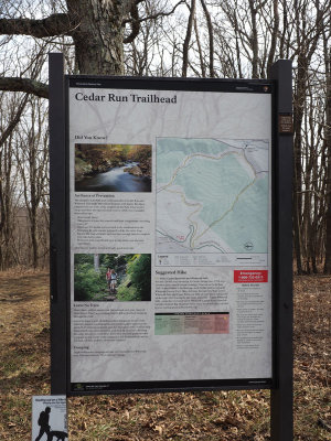 Wayside display at parking lot on the Skyline Drive