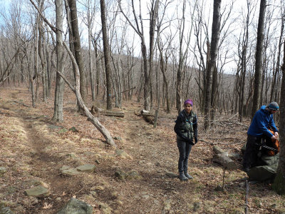 Lunch stop on Ceder Run Trail