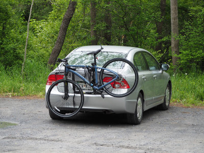 May 5th - New bike at Pennyfield lock parking lot
