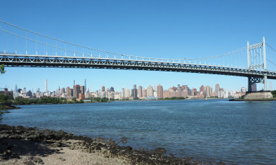 Manhattan Skyline under the RFK bridge