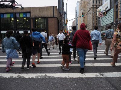 Street crossing in Manhattan