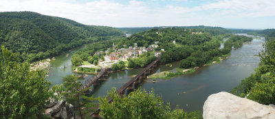Panorama - Harpers Ferry from Mayrland Heights