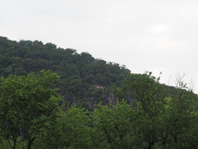 The overlook on Maryland Heights from Harpers Ferry