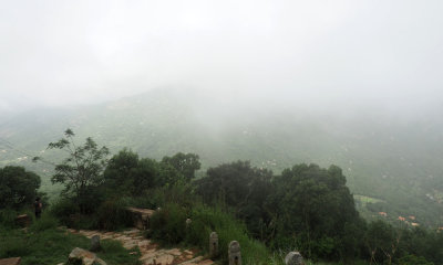 Mist below Nandi Hills
