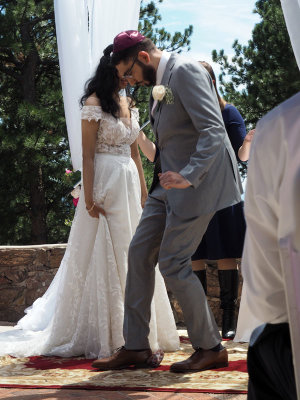 Breaking the glass - Jewish wedding ceremony