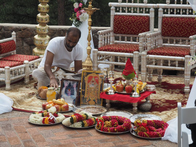 Preparation for the Hindu wedding