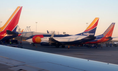 Southwest aircraft in Colorado's colors