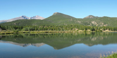 Rocky Mountains across from Lily Lake