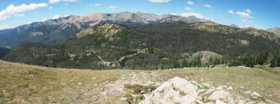 Panorama - Climbing up to the Continental Divide