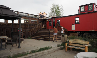 Entrance to the coffee shop in Nederland, CO