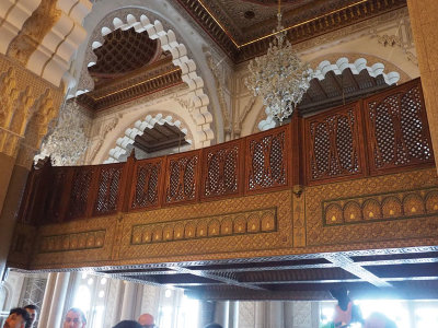 Woodwork within Hassan II Mosque