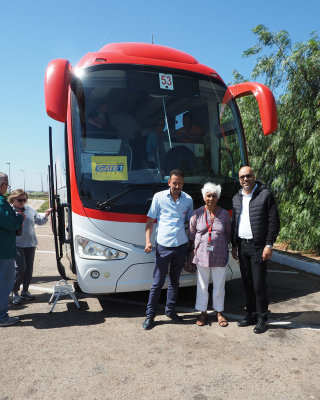 With Rashid and Youssef, our helper and bus driver