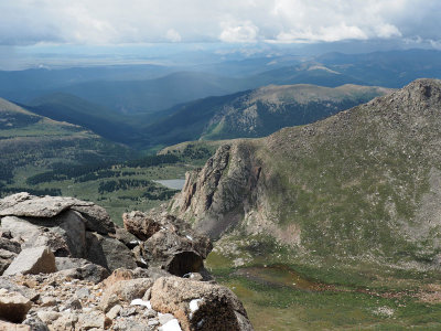 View when descending Mount Evans