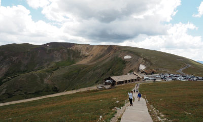 Looking down on the Alpine Visitor Center