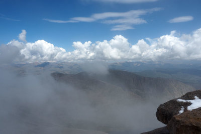 A distant view from the top of Mount Evans