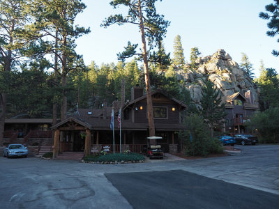 The front office for the lodge we were staying at
