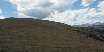 Trail Ridge Road climbs from the valley to the heights of the tundra