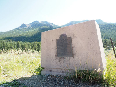 A  marker beside Colorado State Highway 7